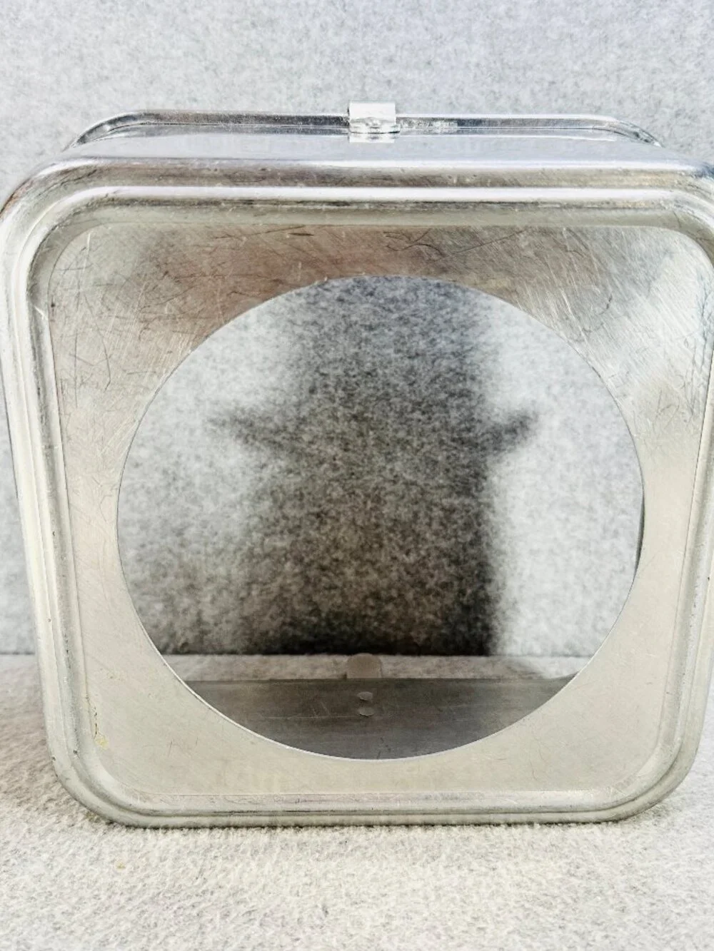 MIRRO 5395M Square Angel Food Cake Pan 9x9x4 Aluminum USA Vintage Cooling Legs